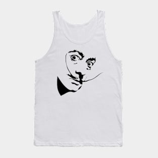 Salvador Dali Stencil Artwork Tank Top